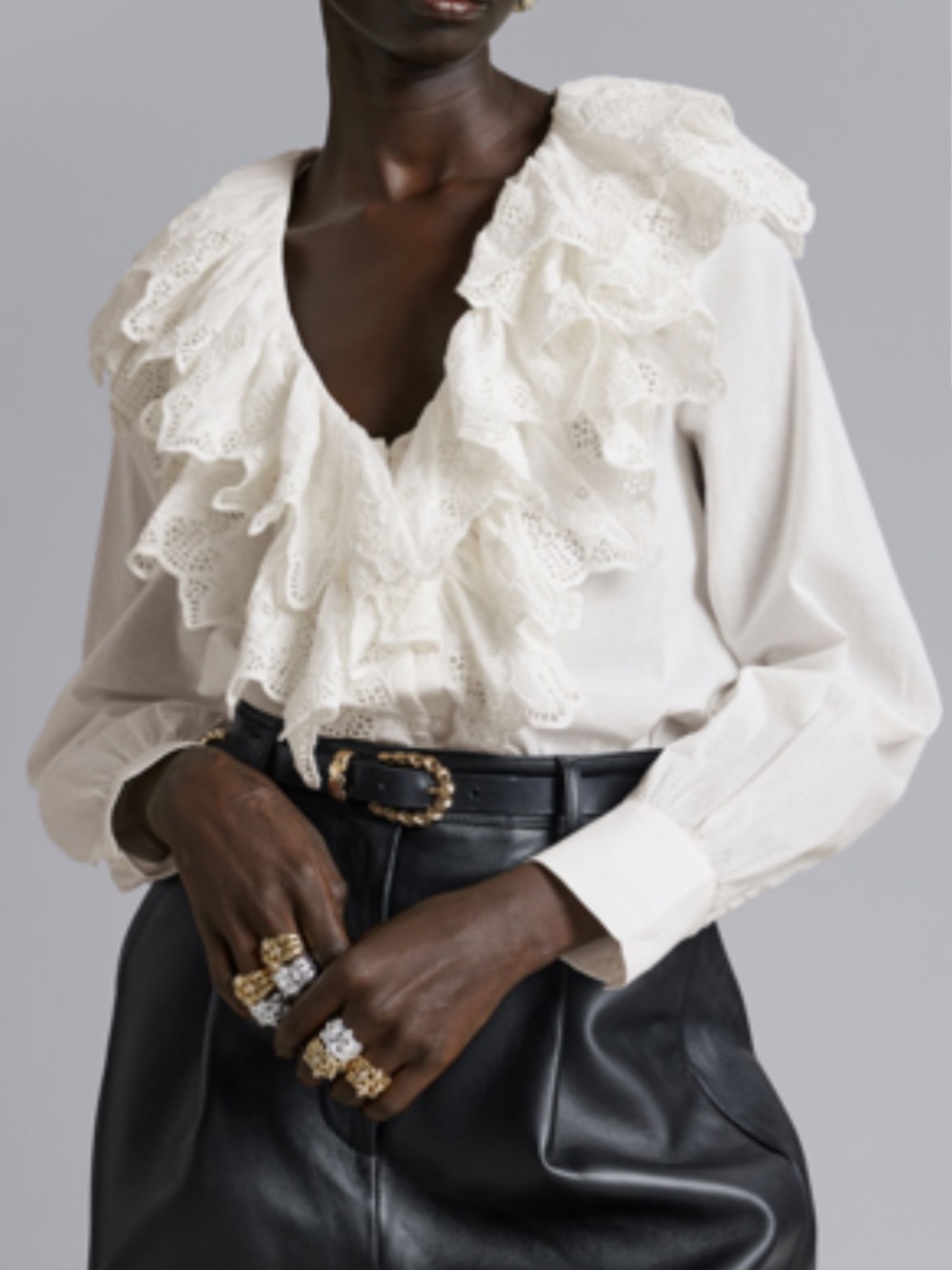 & Other Stories Ruffle Blouse -size XS (BNWT)